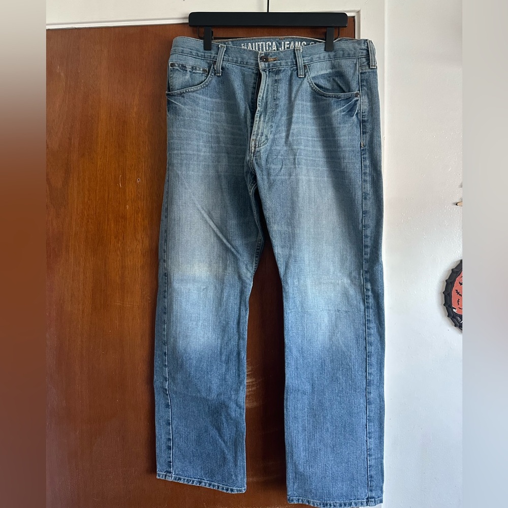 Nautica Men's Classic Straight Blue Jeans 36 x 34